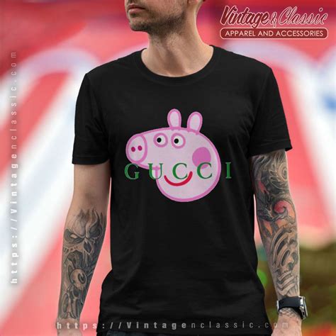 gucci logo t shirt fake|peppa pig gucci shirt real.